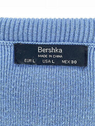 l Beden mavi Renk Bershka Bluz %70 İndirimli.