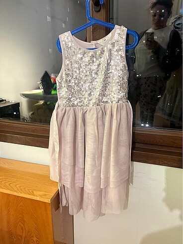 H&M Lila abiye elbise 9-10 yaş