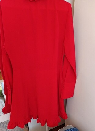 38 Beden kırmızı Renk Kırmızı mini elbise 