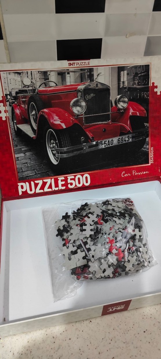 Kırmızı Parlak 500 Parça SNT Puzzle - Görsel 2