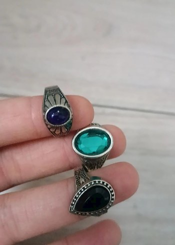 Renkli Taşlı Bohem Kadın Yüzükleri