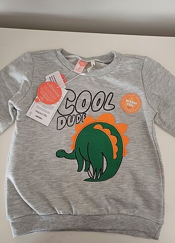 2 Yaş Beden Koton 24-36 ay Bebek Sweatshirt