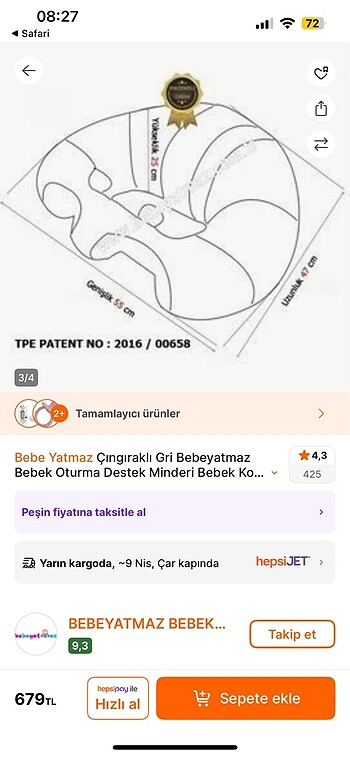 Diğer Bebe yatmaz