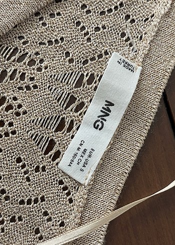 Bej Örgü Bohem Kadın Hırka - Görsel 3