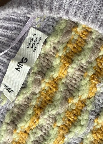 Sarı Gri Nakışlı Bohem Kadın Hırka - Görsel 3