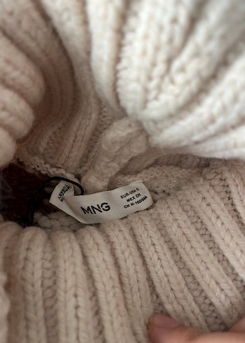 Bohem Tarz Kahverengi Nakışlı Boğazlı Kazak - Görsel 4