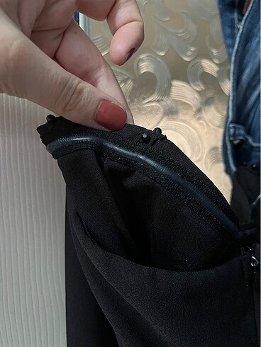 Straplez Siyah Abiye - Görsel 4