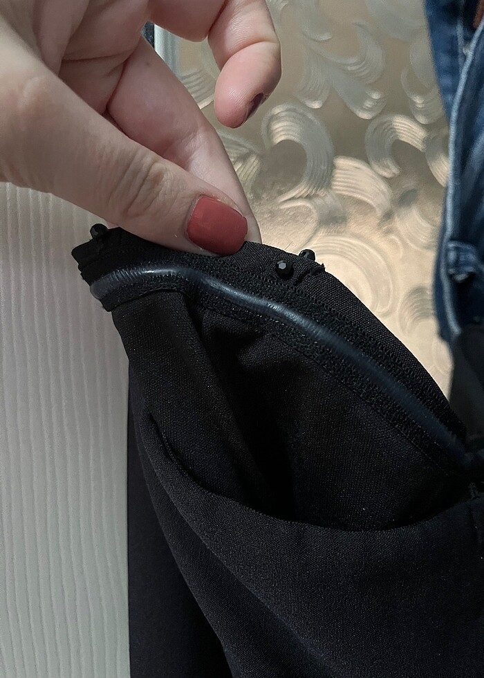 Straplez Siyah Abiye - Görsel 4