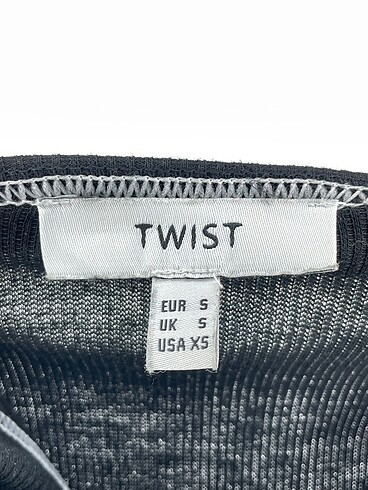 s Beden siyah Renk Twist Bluz %70 İndirimli.