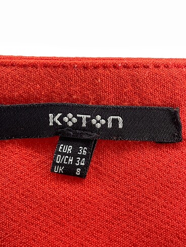 36 Beden turuncu Renk Koton Mini Etek %70 İndirimli.