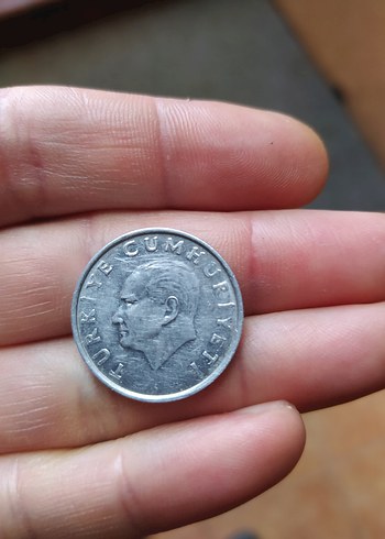 1987 Gri Vintage madeni para - Görsel 2