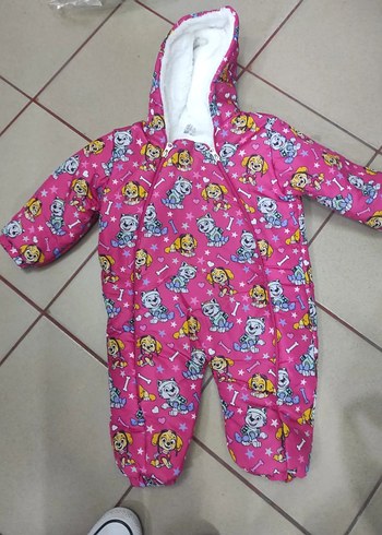 Kapüşonlu Desenli Örgü Kız Bebek Tulumu - Görsel 7