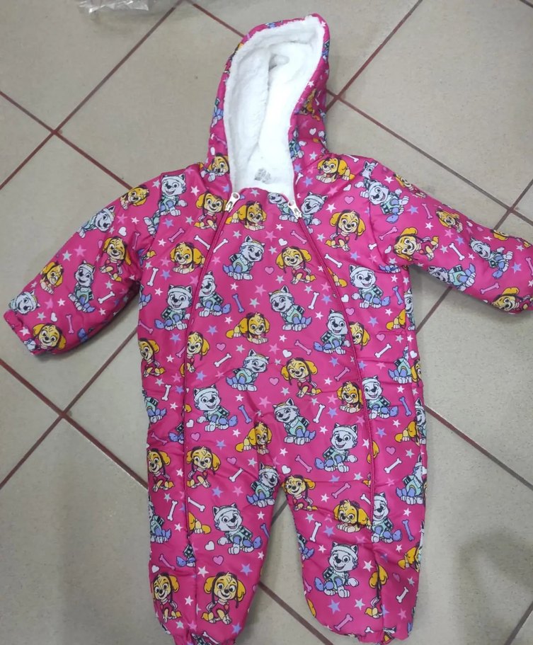 Kapüşonlu Desenli Örgü Kız Bebek Tulumu - Görsel 5