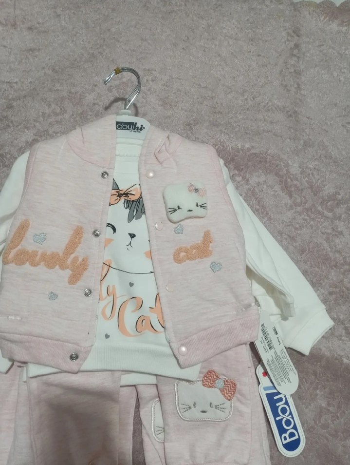 Kız Çocuk Çok Renkli Kapüşonlu Fermuarlı Yağmurluk - Görsel 3