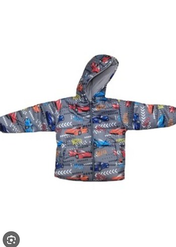 Düğmeli Kız Denim Ceket Gri Yaka - Görsel 12