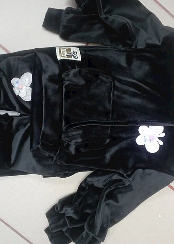 Düğmeli Kız Denim Ceket Gri Yaka - Görsel 14