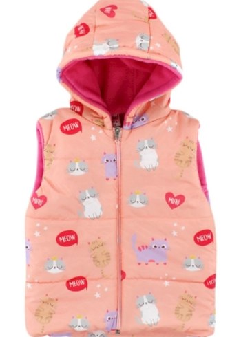 Düğmeli Kız Denim Ceket Gri Yaka - Görsel 19