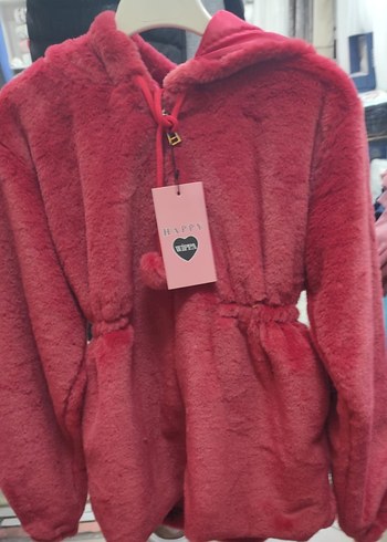 Düğmeli Kız Denim Ceket Gri Yaka - Görsel 5