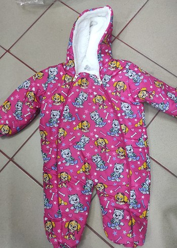 Renkli Bağlamalı Desenli Fermuarlı Bebek Tulumu - Görsel 6