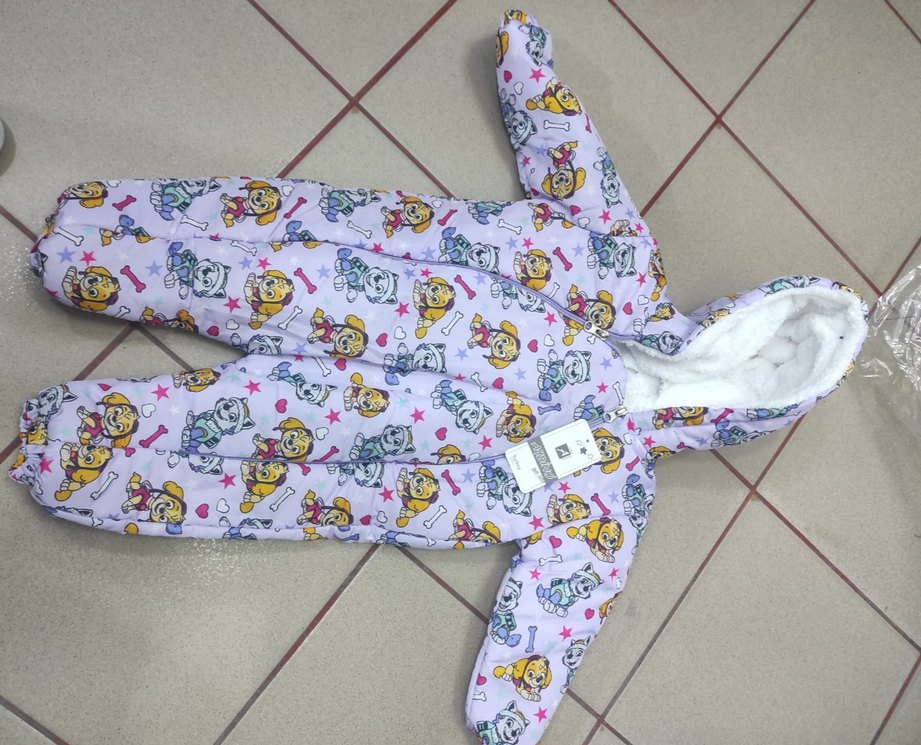 Renkli Bağlamalı Desenli Fermuarlı Bebek Tulumu - Görsel 5