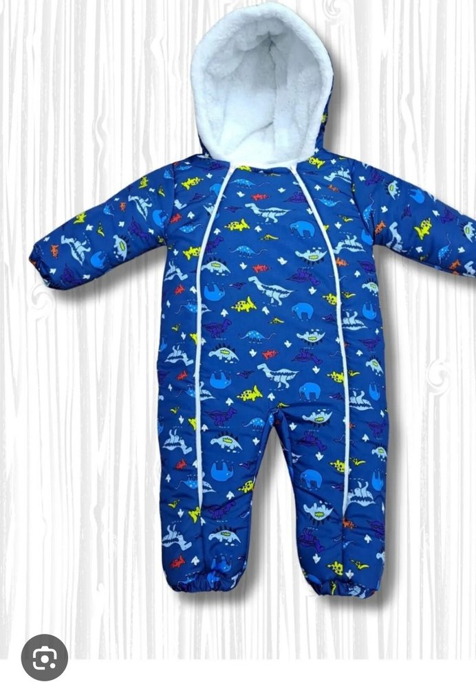 Renkli Bağlamalı Desenli Fermuarlı Bebek Tulumu - Görsel 3