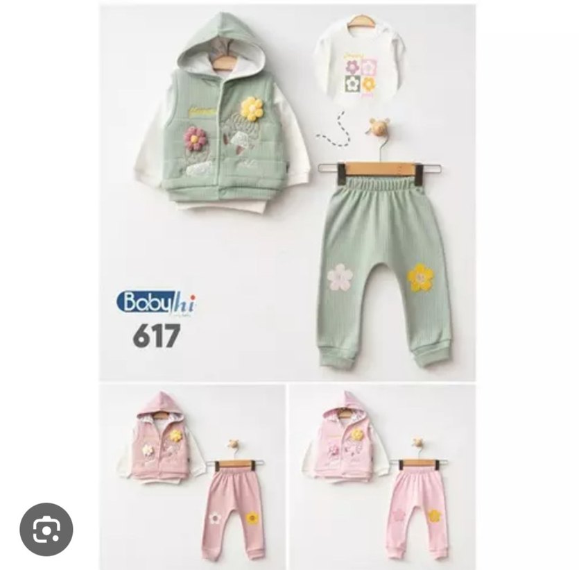 Kız Çocuk Pembe Nakışlı Kolsuz Elbise - Görsel 2