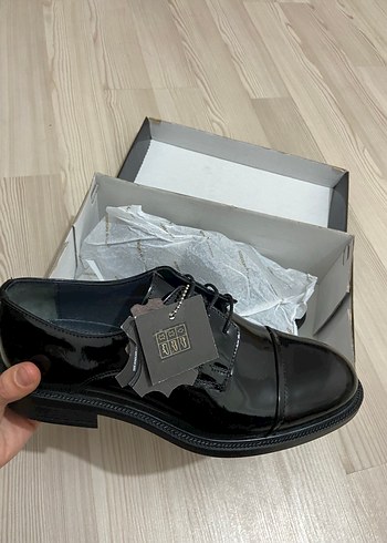 Siyah Rugan Erkek Klasik Ofis Ayakkabısı