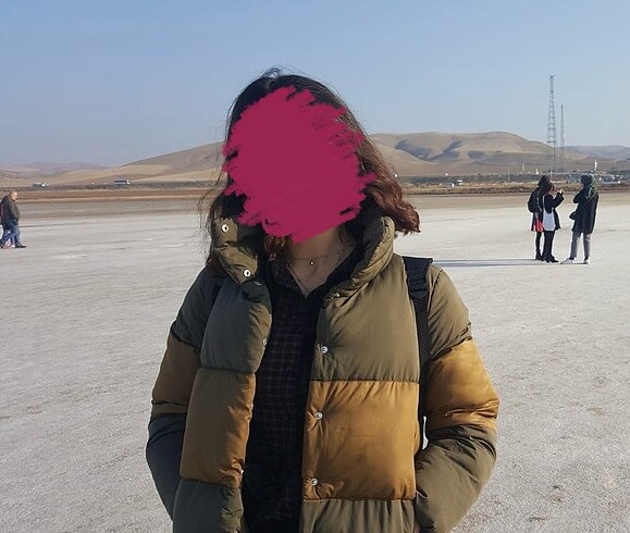 m Beden haki Renk Şişme mont