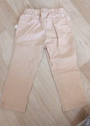 LC Waikiki Nakışlı Düğmeli Bej Kız Pantolonu
