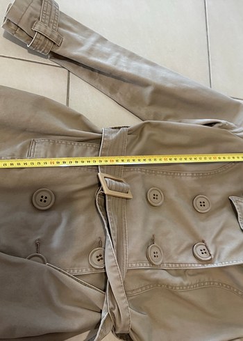 Zara Kadın Bej Kemerli Midi Trençkot