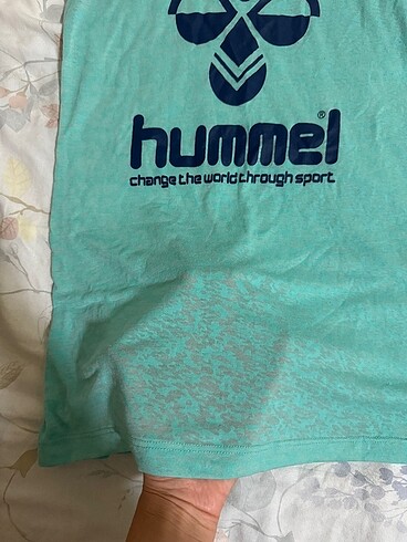 m Beden turkuaz Renk Hummel spor tişörtü