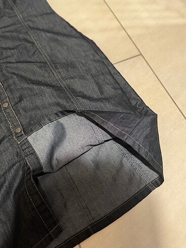 m Beden Denim elbise