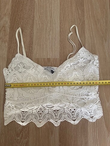 xs Beden beyaz Renk Crop bluz