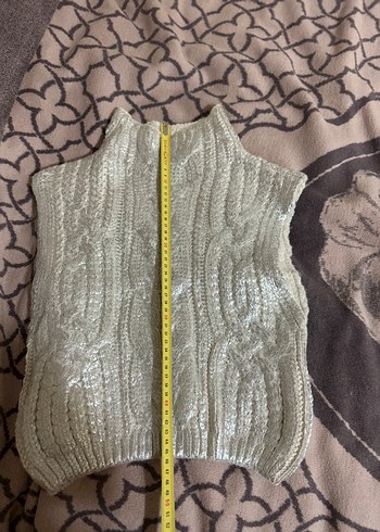 Gri Balıkçı Yaka Örgü Kadın Süveter - Görsel 5