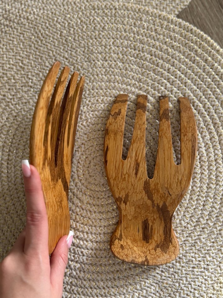 Ahşap Salata Maşası Seti - Görsel 3