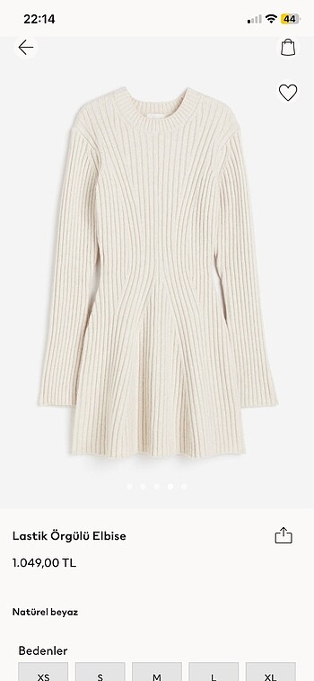 H&M triko elbise
