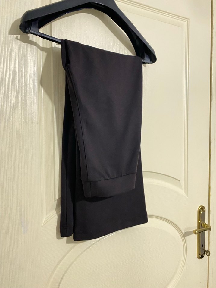 Velcro Detaylı Siyah Kadın Tayt - Görsel 2