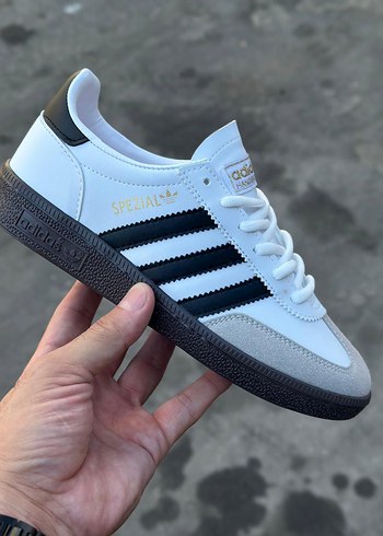 Beyaz Siyah Zebra Desenli Adidas SPEZIAL Spor Ayakkabı