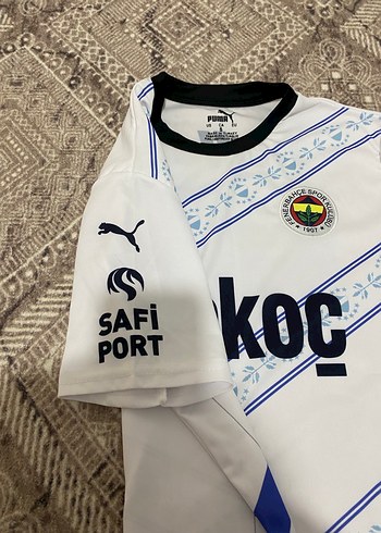 Beyaz Erkek Kısa Kollu Fenerbahçe  Forma - Görsel 3