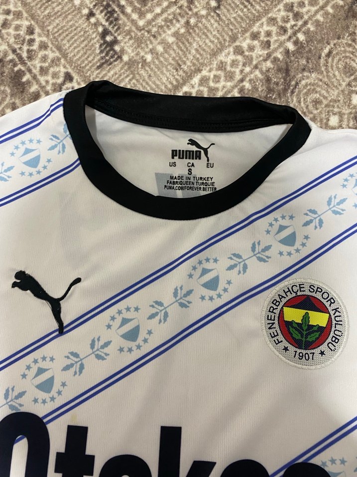 Beyaz Erkek Kısa Kollu Fenerbahçe  Forma - Görsel 2