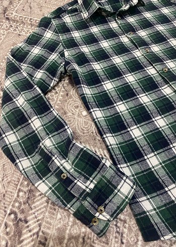 Koyu Yeşil Düğmeli erkek  Gömlek - Görsel 2