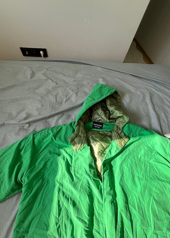 Kadın Yeşil Midi Kapüşonlu Parka - Görsel 3