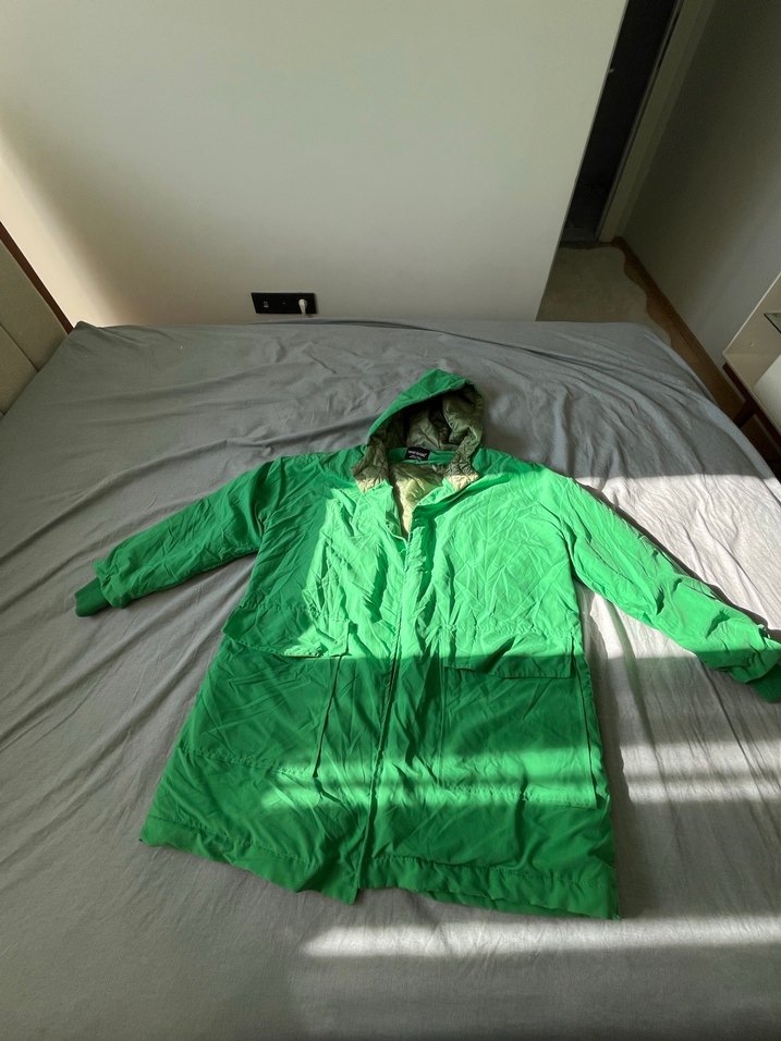 Kadın Yeşil Midi Kapüşonlu Parka - Görsel 4