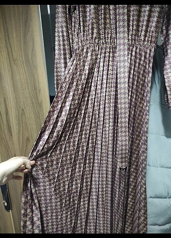 Kadife uzun elbise - Görsel 2