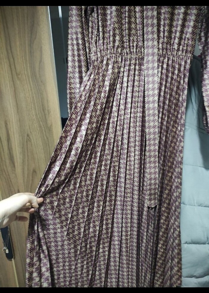 Kadife uzun elbise - Görsel 2