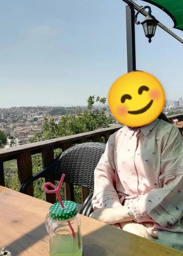 Tesettür tunik pembe - Görsel 4