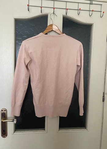 Nakış Detaylı Bej Triko Kazak - Görsel 4