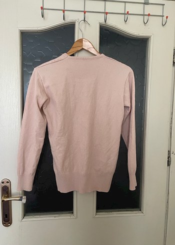 Nakış Detaylı Bej Triko Kazak - Görsel 5