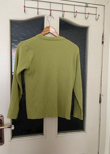 Yeşil Örgü Kadın Kazak - Görsel 4