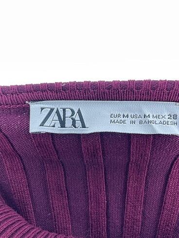 m Beden bordo Renk Zara Kazak / Triko %70 İndirimli.